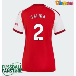 Arsenal William Saliba #2 Replik Heimtrikot Damen 2026-27 Kurzarm